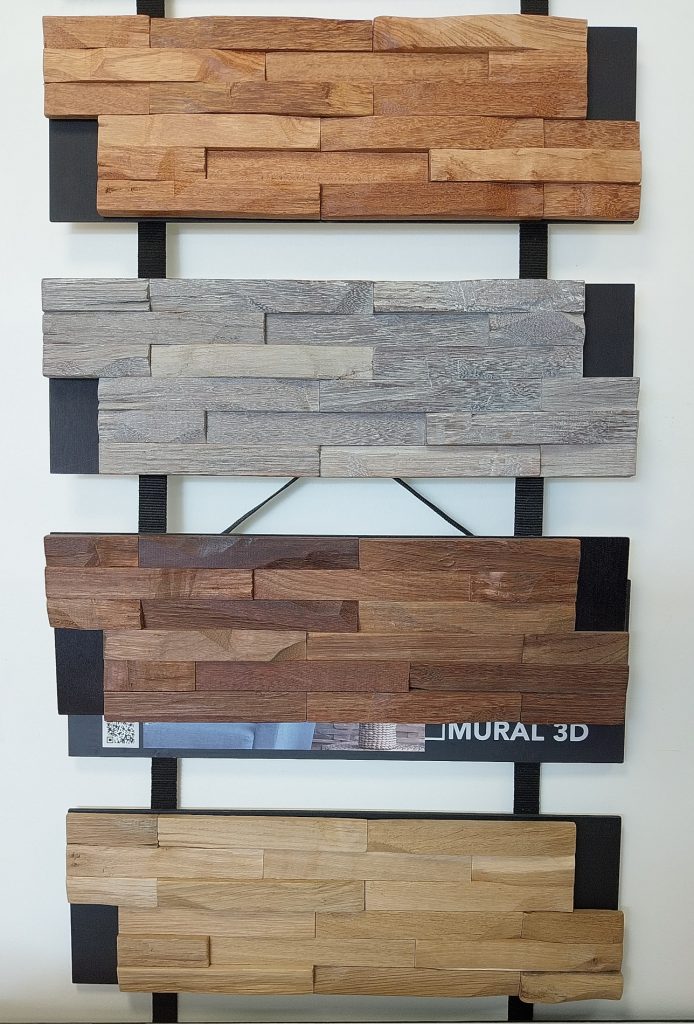 Présentation de 4 modèles de parements muraux en bois naturel à Morancé